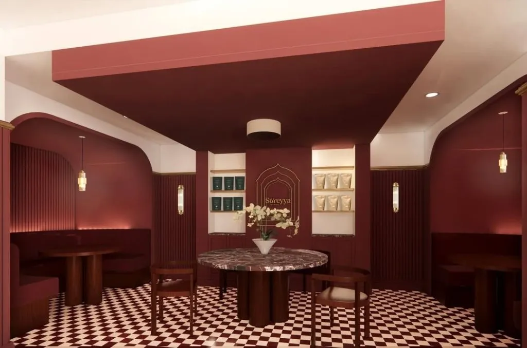 Süreyya Kahve's Turkish-inspired café interior featured by West End Today