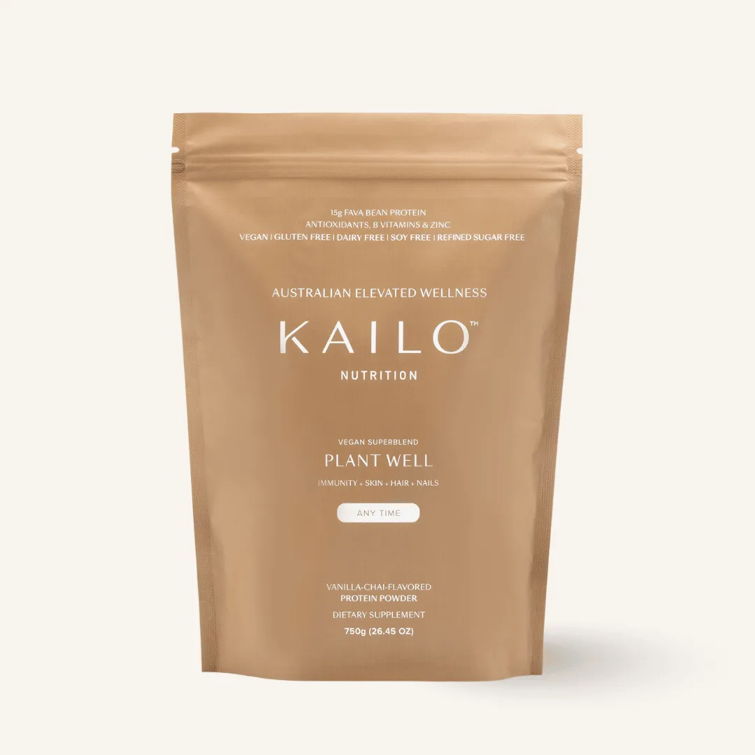 KAILO PLANT WELL vanilla chai plant protein pouch